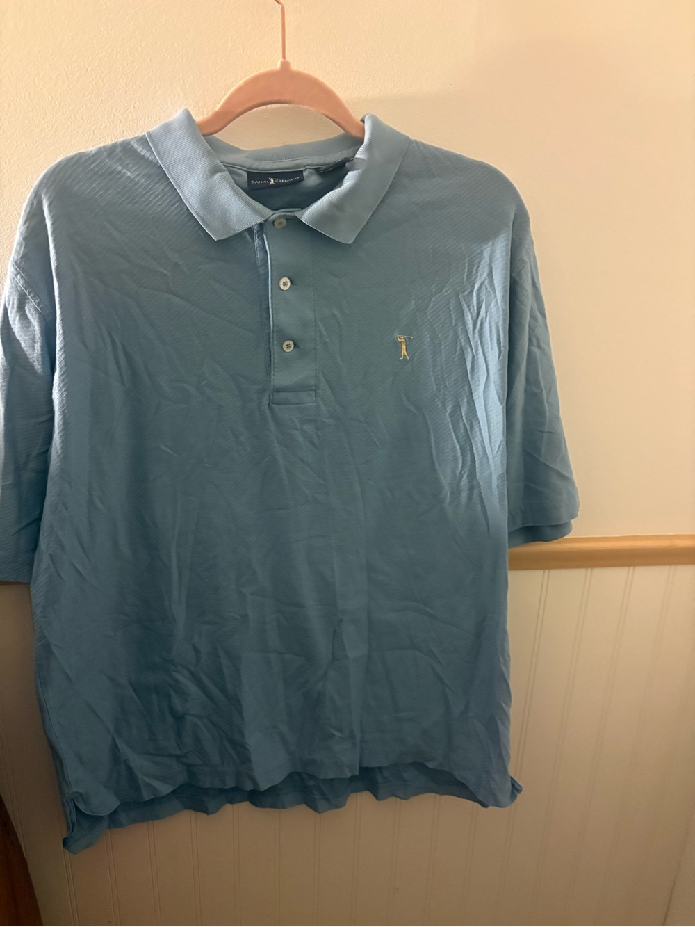 Daniel Cremieux Men’s Large Blue 100% Cotton Polo Shirt